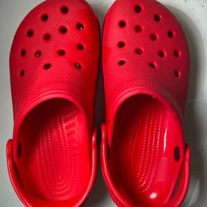 Red Crocs
